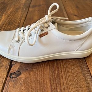 Ecco White Leather Sneakers